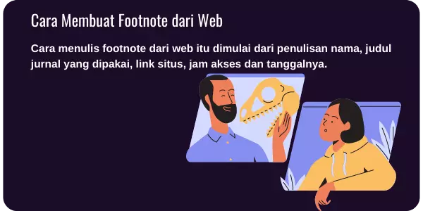 cara membuat footnote dari web
