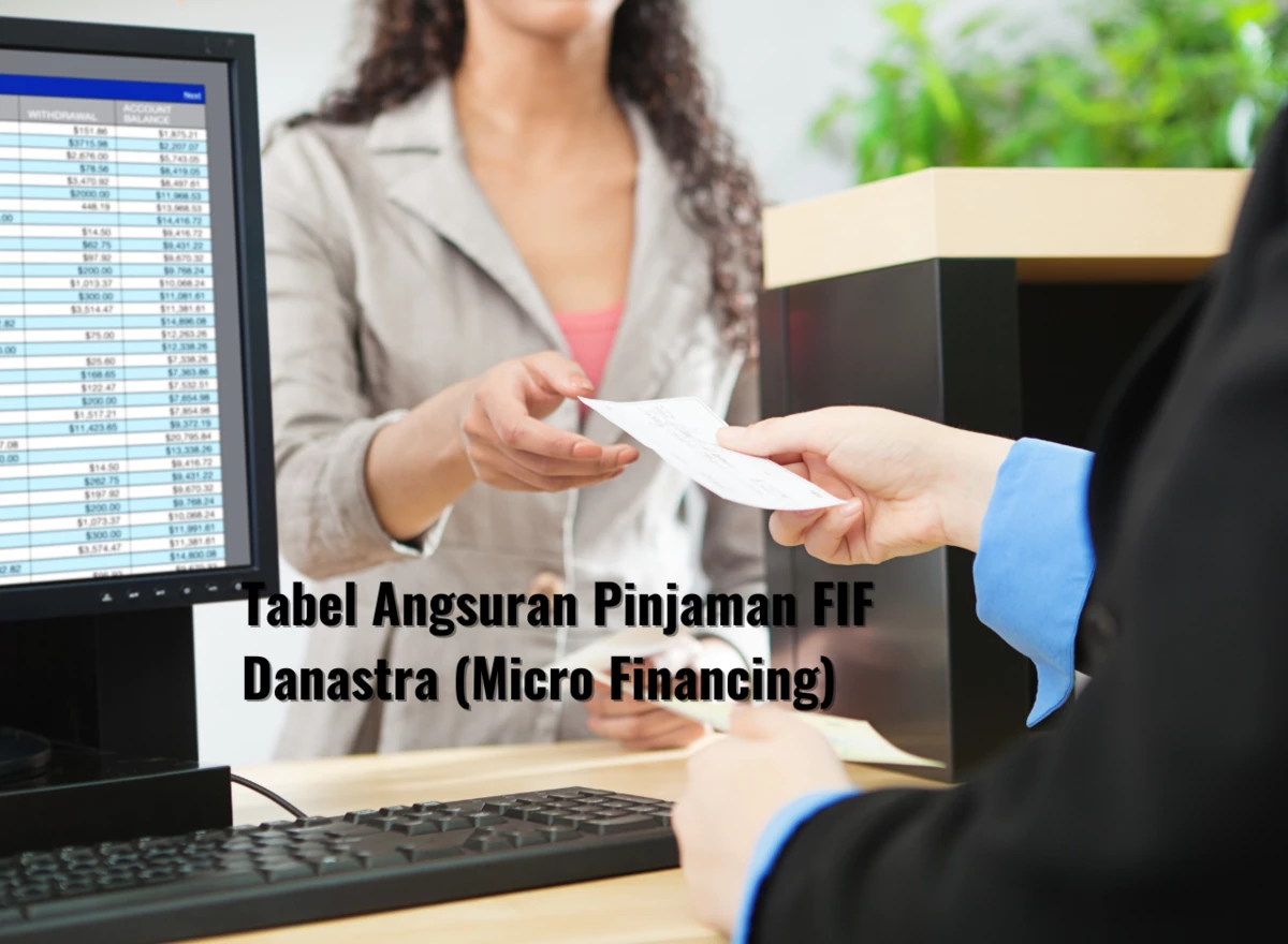 Tabel Angsuran Pinjaman FIF Danastra (Micro Financing)