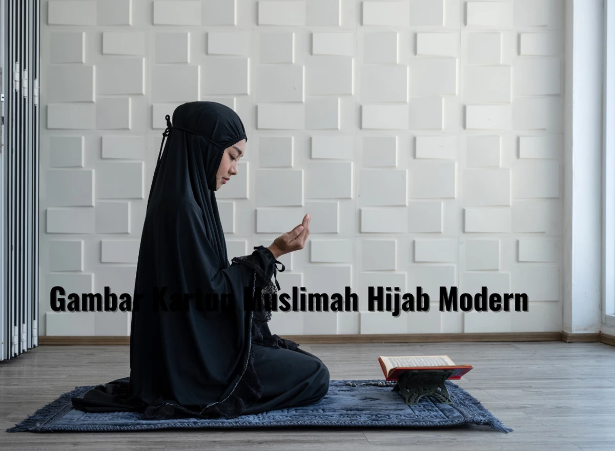 Gambar Kartun Muslimah Hijab Modern