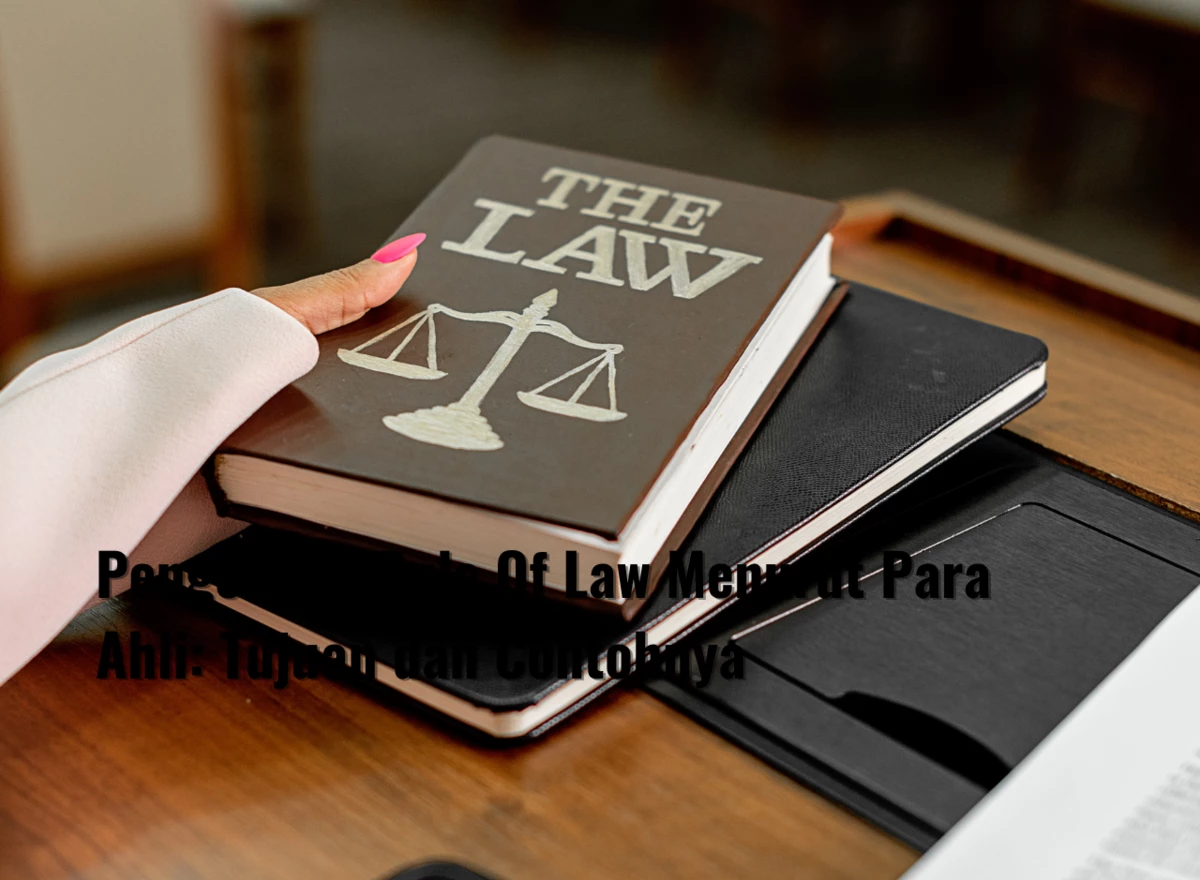Pengertian Rule Of Law Menurut Para Ahli: Tujuan dan Contohnya