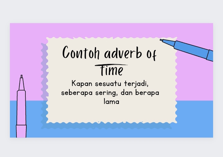 Contoh Adverb Of time